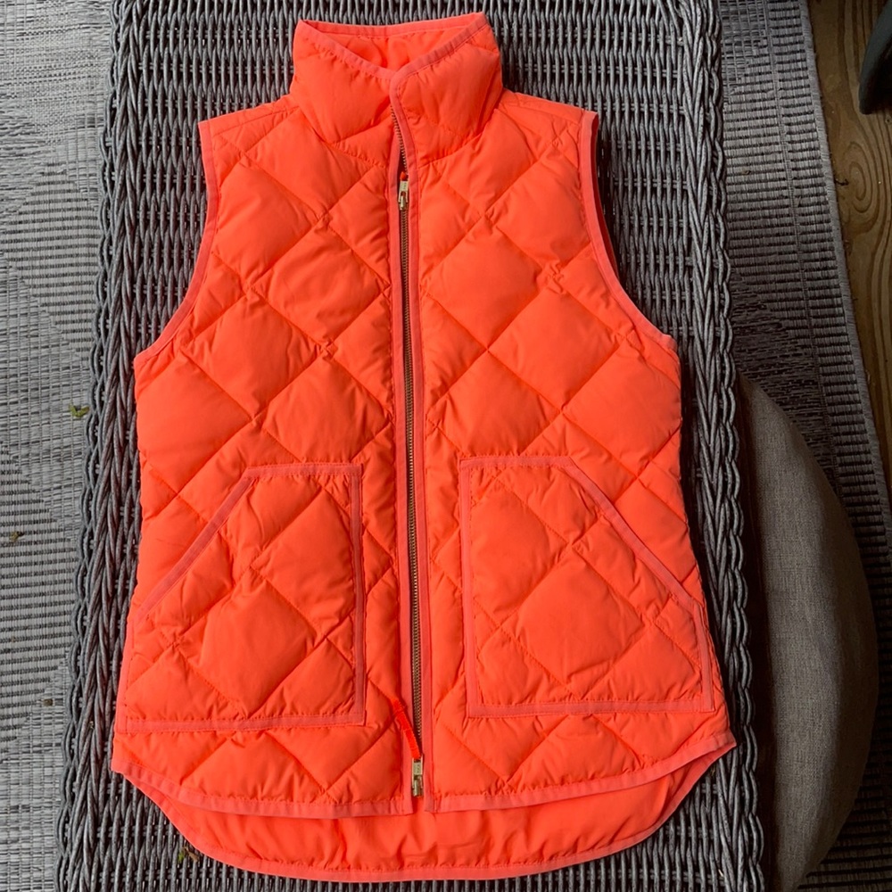 J crew pinky orange vest